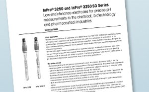 Sensores de pH InPro 3250 e InPro 3250i